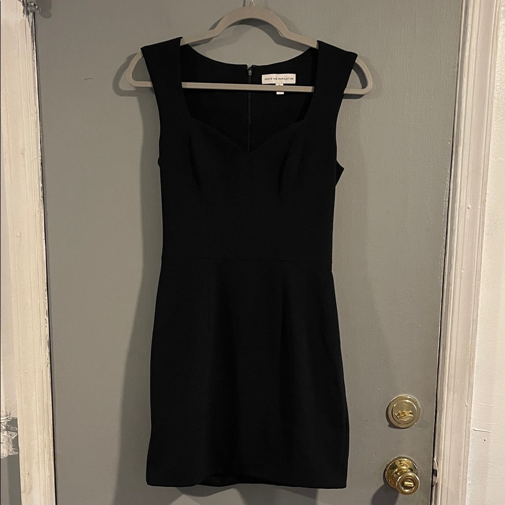 Dress the Population Black Mini Dress Size‎ small